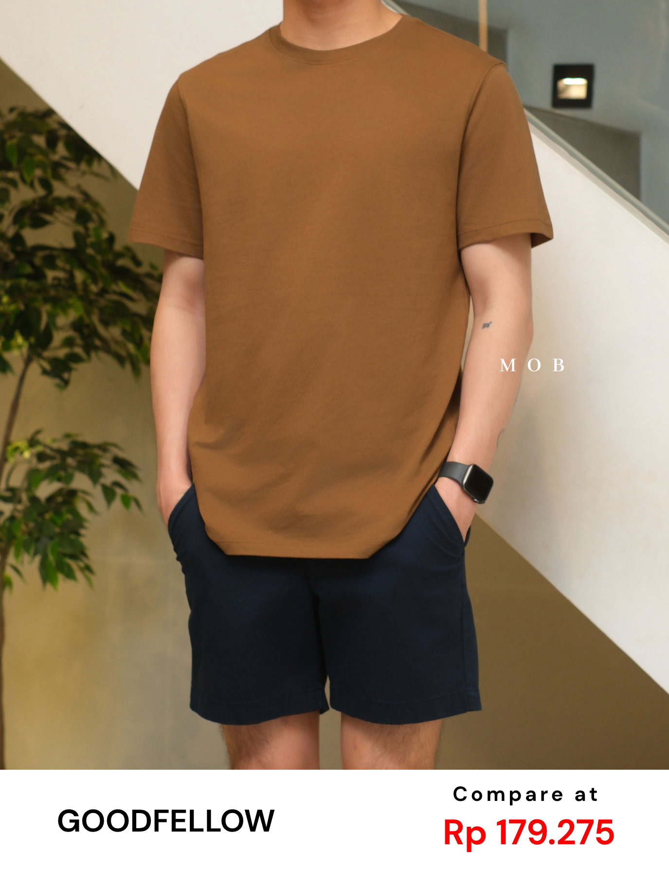 GFW01SST001-002 Every Wear SS Tee Brown