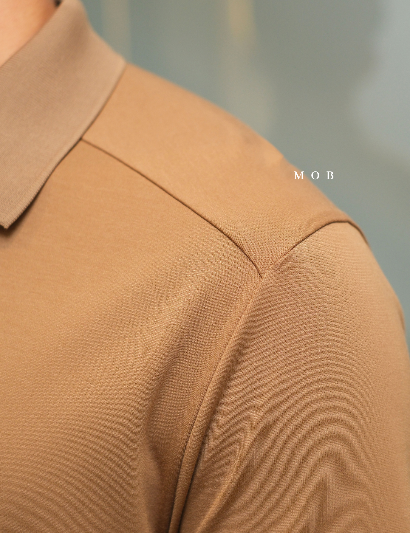 MIL01SSP001-001 Performance SS Polo Tan Brown
