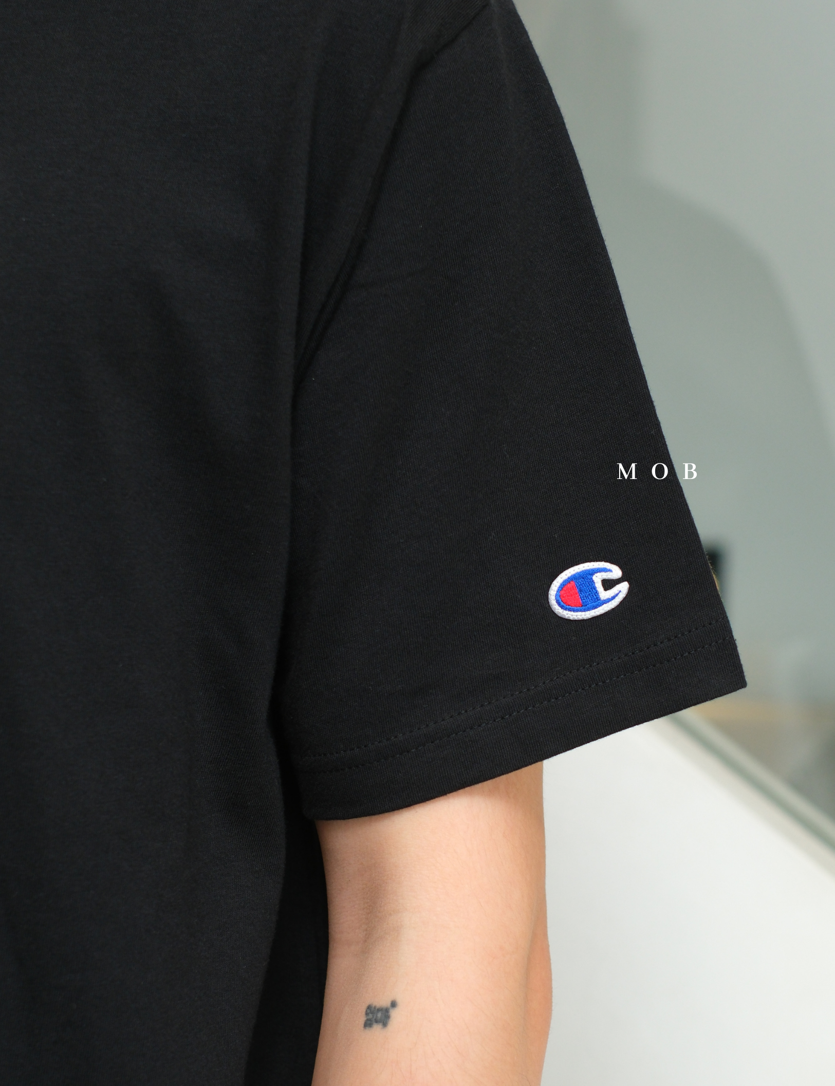 CHMPSST2405A Box Logo SS Tee Black