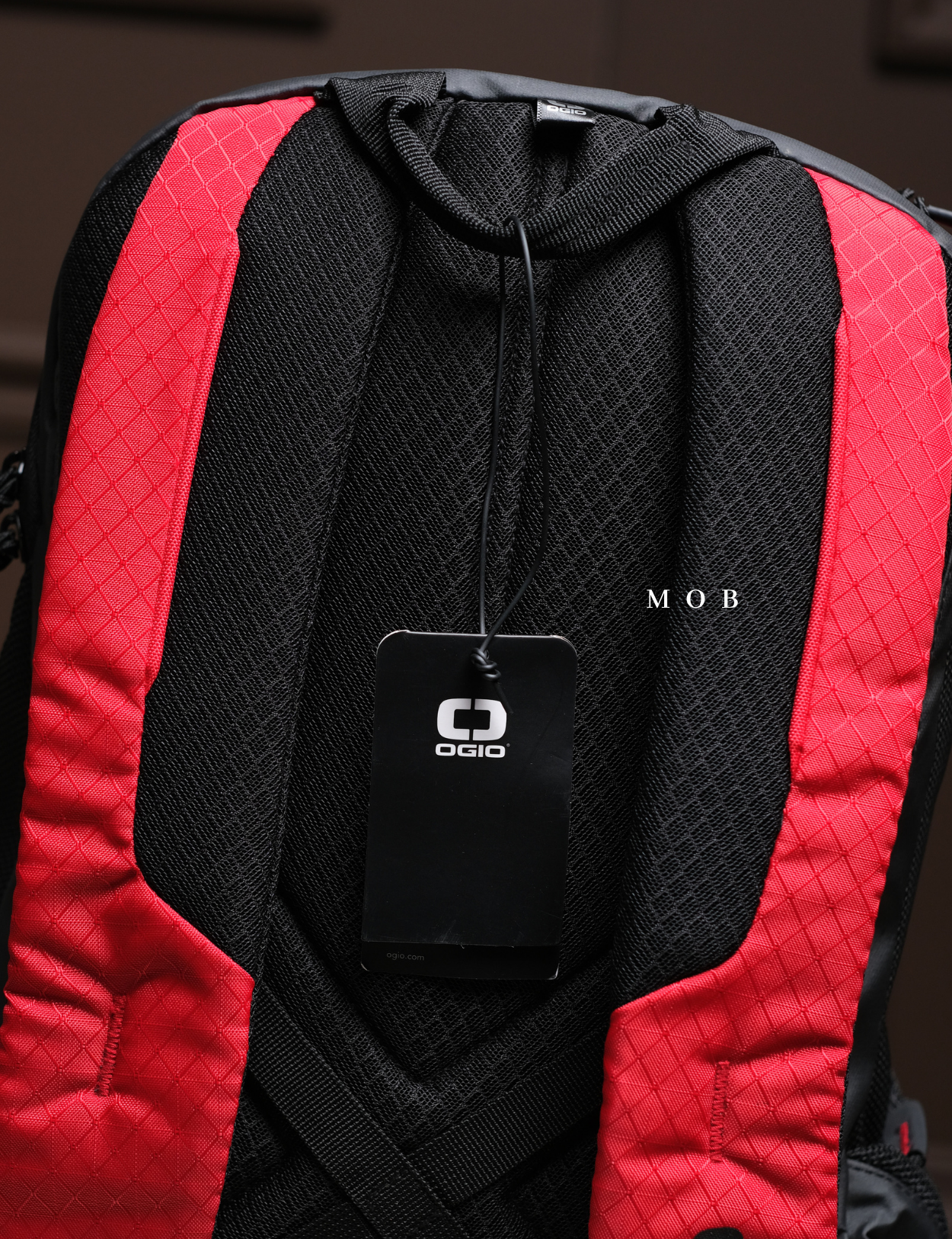 OGBAG02006C Basic Backpack Black Red