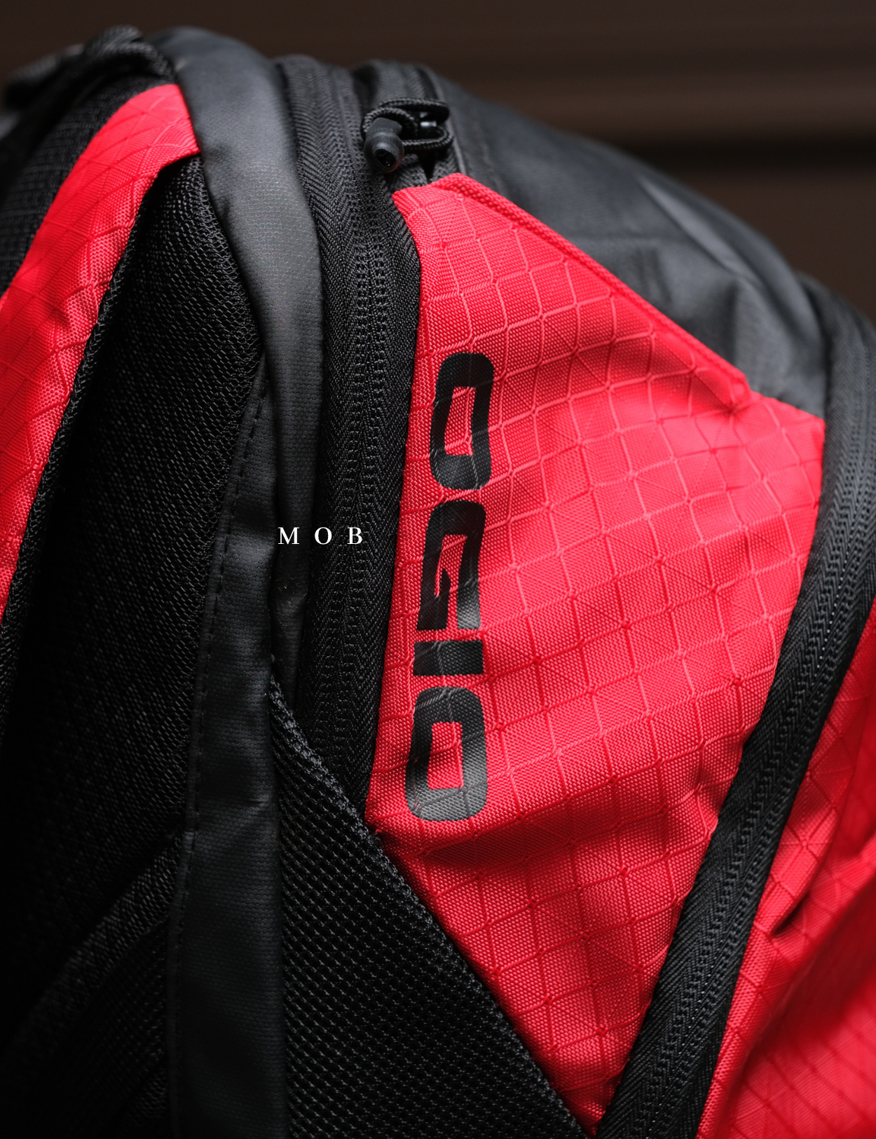 OGBAG02006C Basic Backpack Black Red