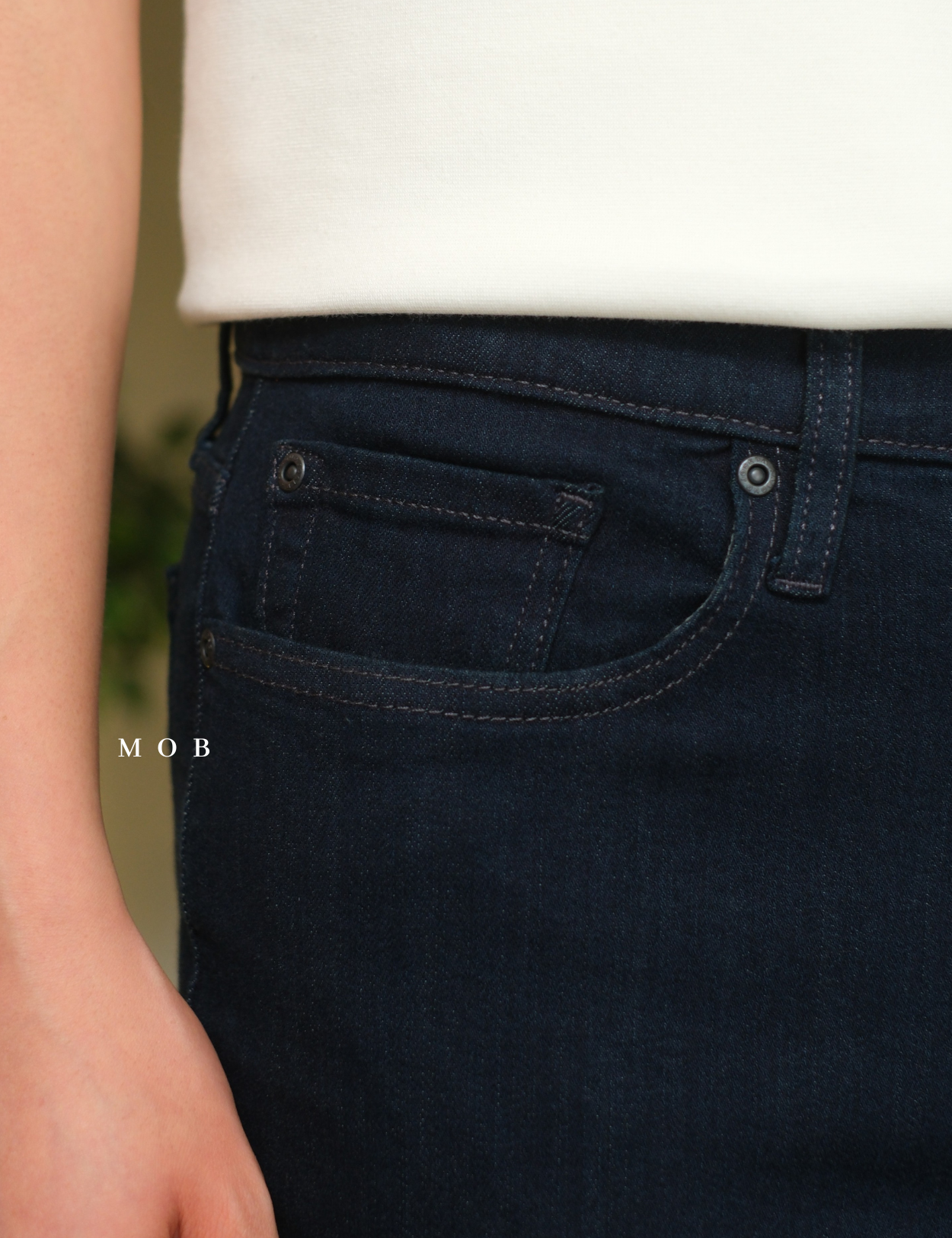 JAPT03002A Slim Fit Luxe Jeans Dark Indigo
