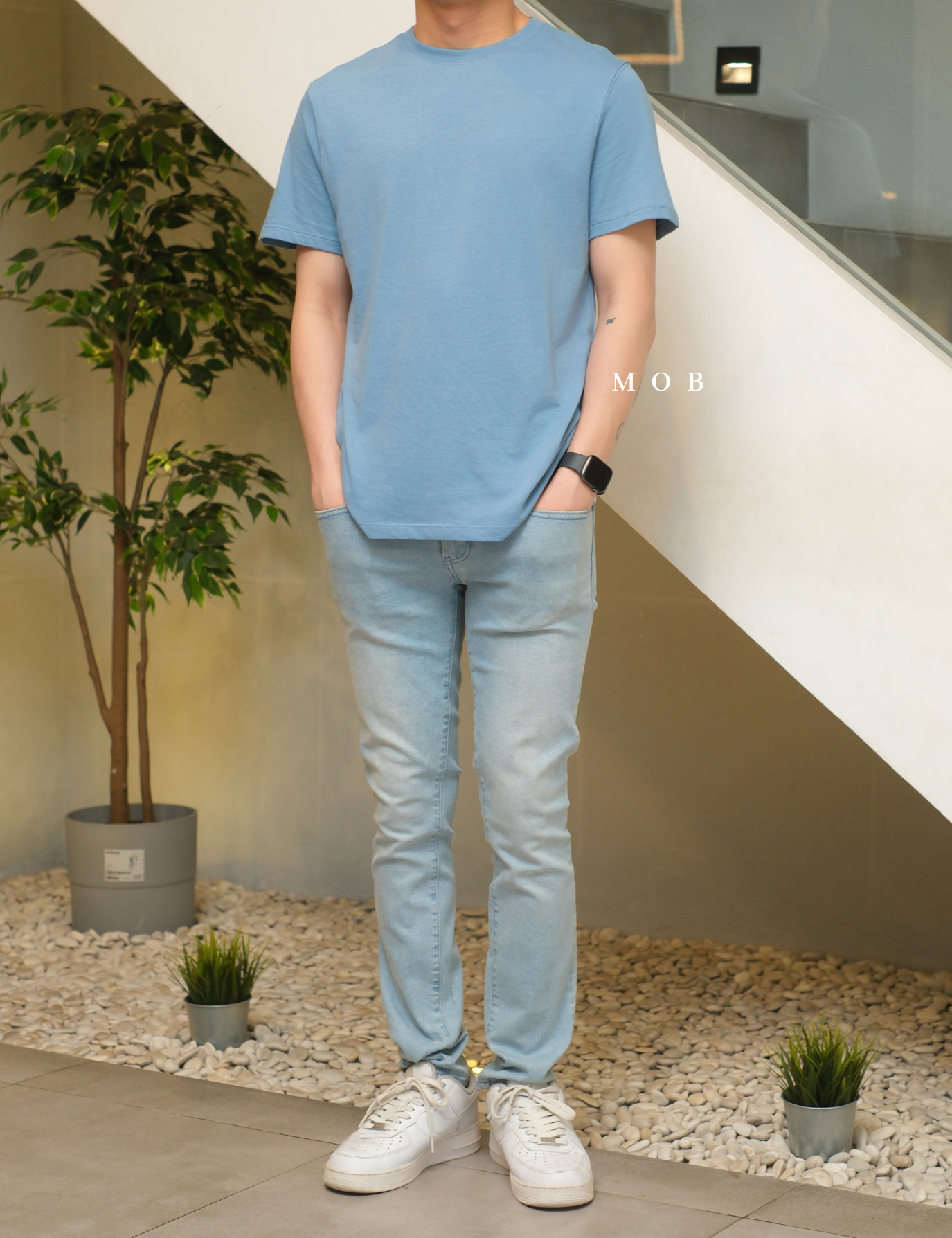GFW01SST001-001 Every Wear SS Tee Light Blue