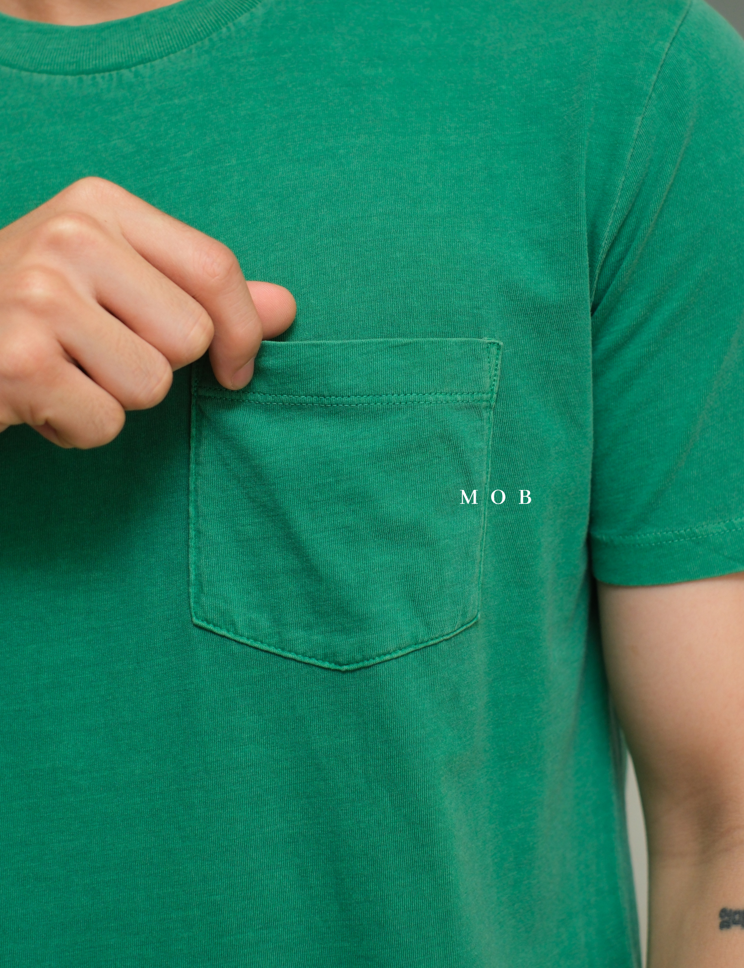 GPSST1001L Basic Pocket Tee Irish Green