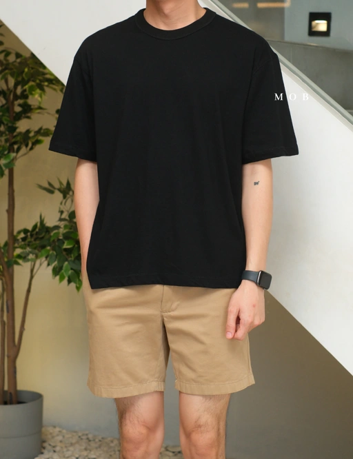 Image of GPSST2205 Basic Cropped SS Tee Black