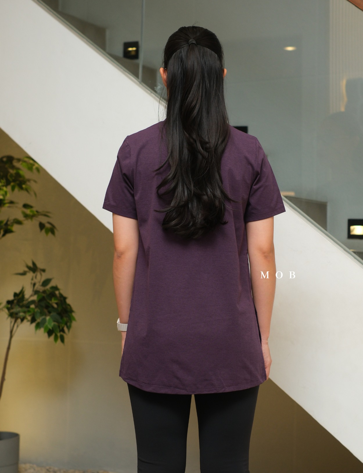 TOPSST03001C UV & Cooling Fit SS Tee Purple