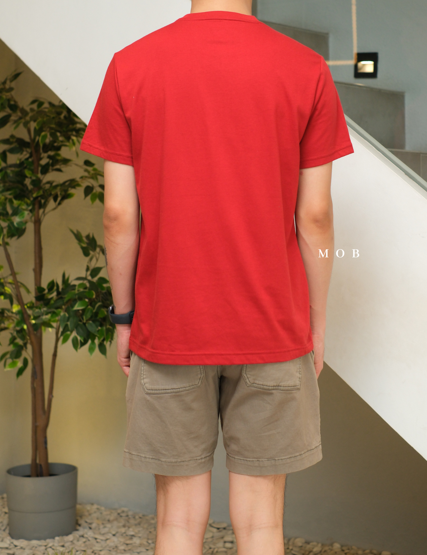 BRSST04002 Premium Wash SS Tee Red
