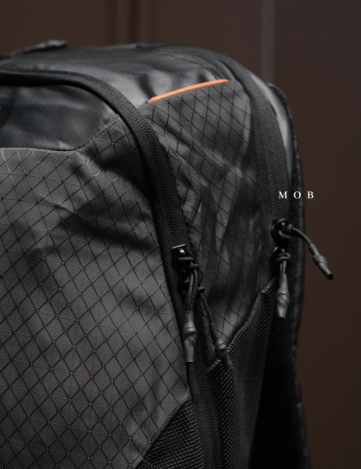 OGBAG02006D Basic Backpack Black List Orange