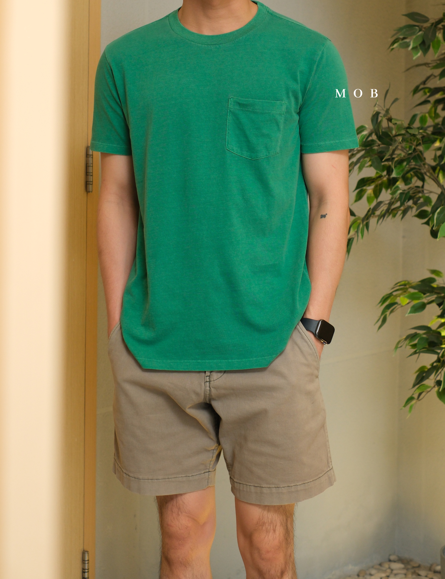 GPSST1001L Basic Pocket Tee Irish Green