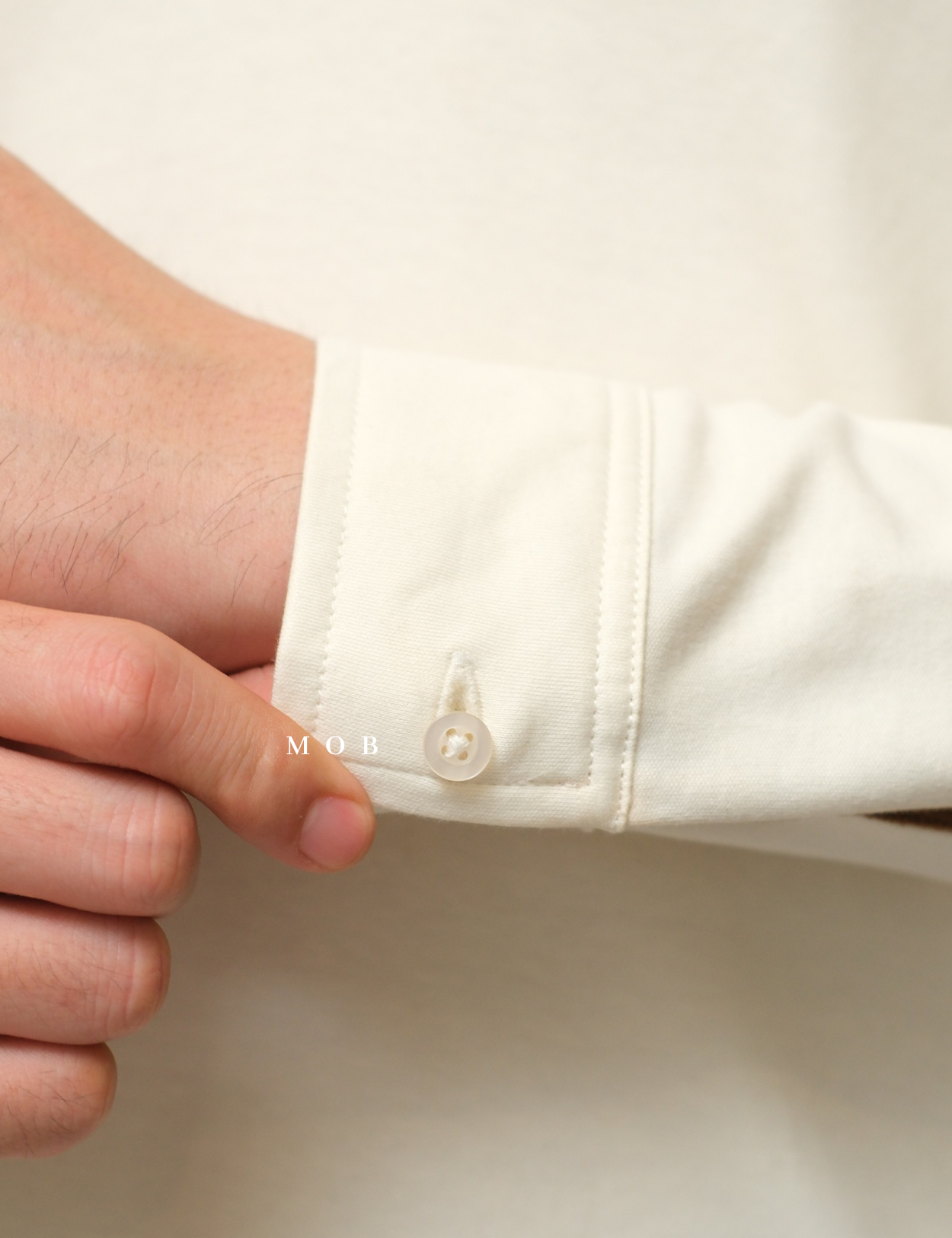 ARK01LSP022 Gentle Polo LS Shirt Cream