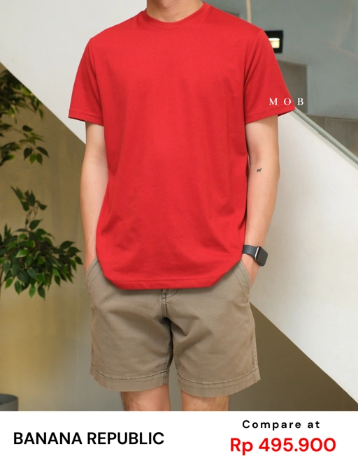 BRSST04002 Premium Wash SS Tee Red