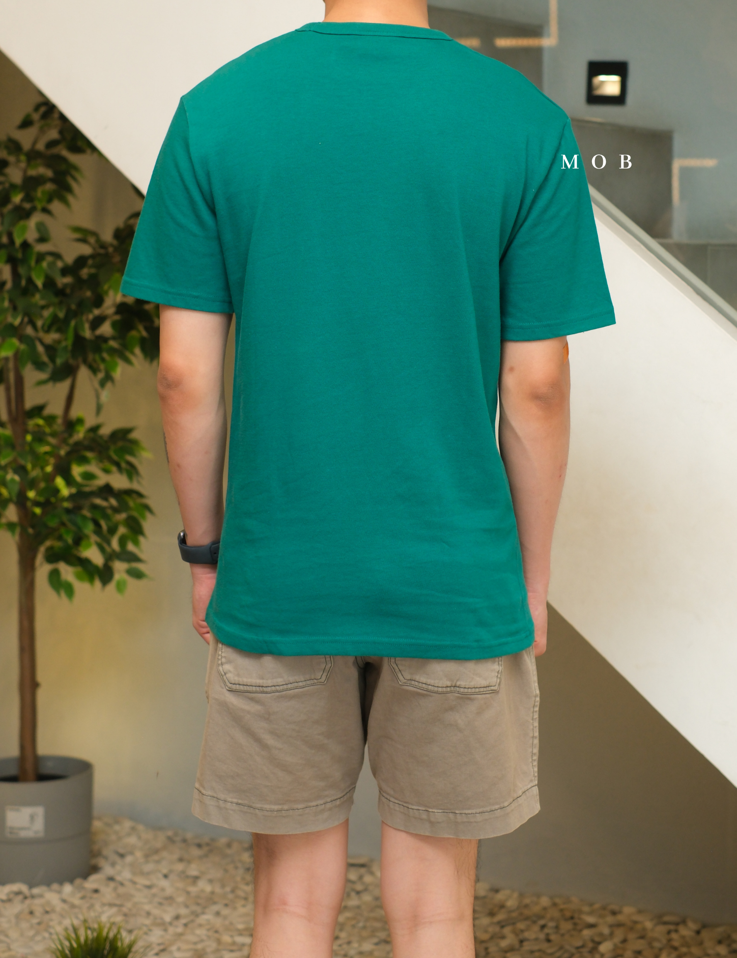 CHMPSST2004D Heritage Double Script Logo SS Tee Dark Green
