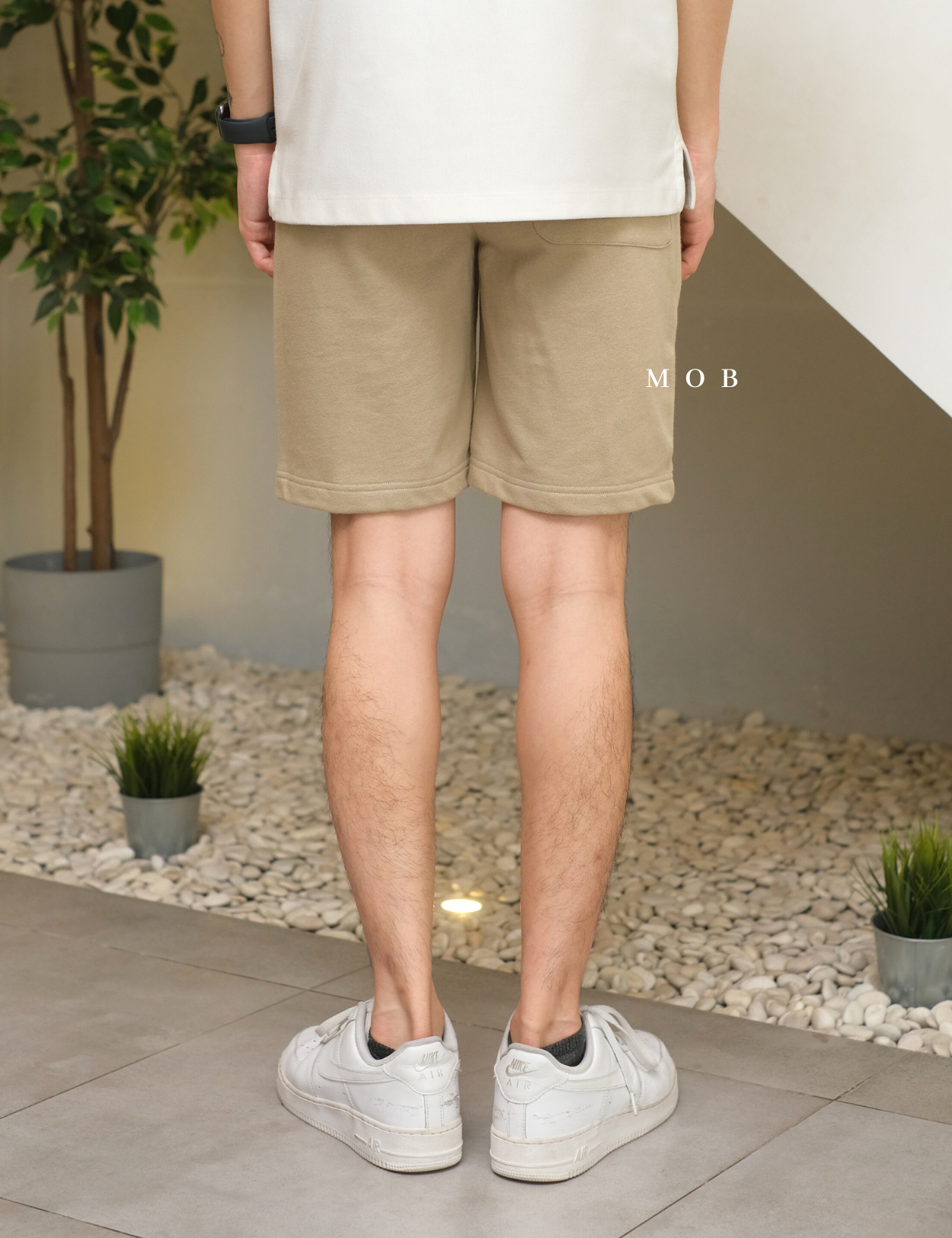 GUSR01005 Basic Sweat Shorts Khaki (XS ONLY)