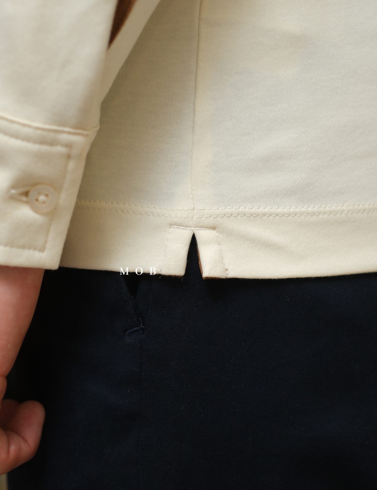 ARK01LSP022 Gentle Polo LS Shirt Cream