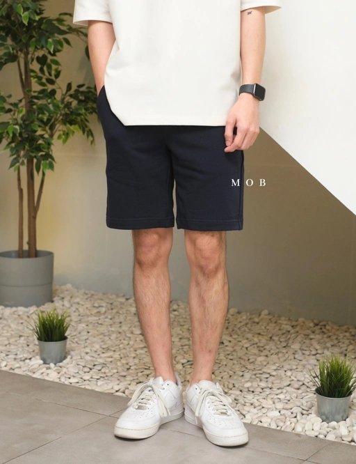 Image of GUSR01004 Basic Sweat Shorts Navy (XS ONLY)