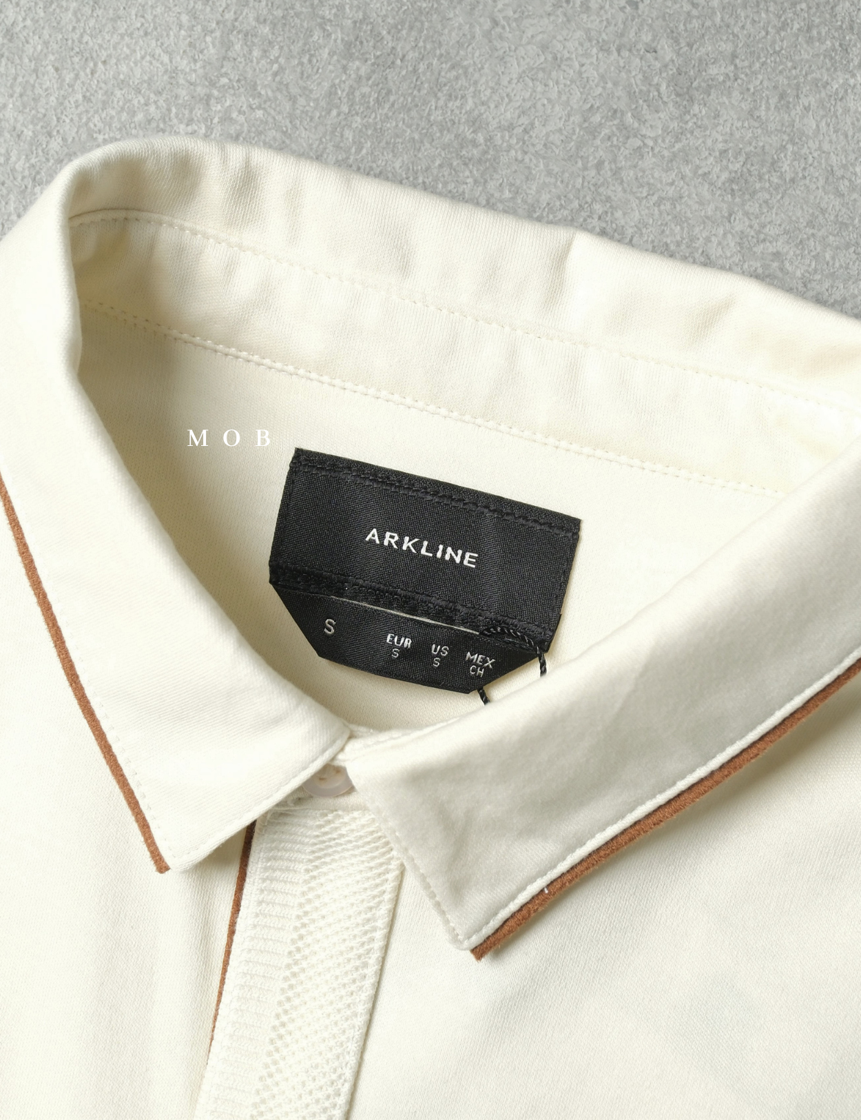 ARK01LSP022 Gentle Polo LS Shirt Cream