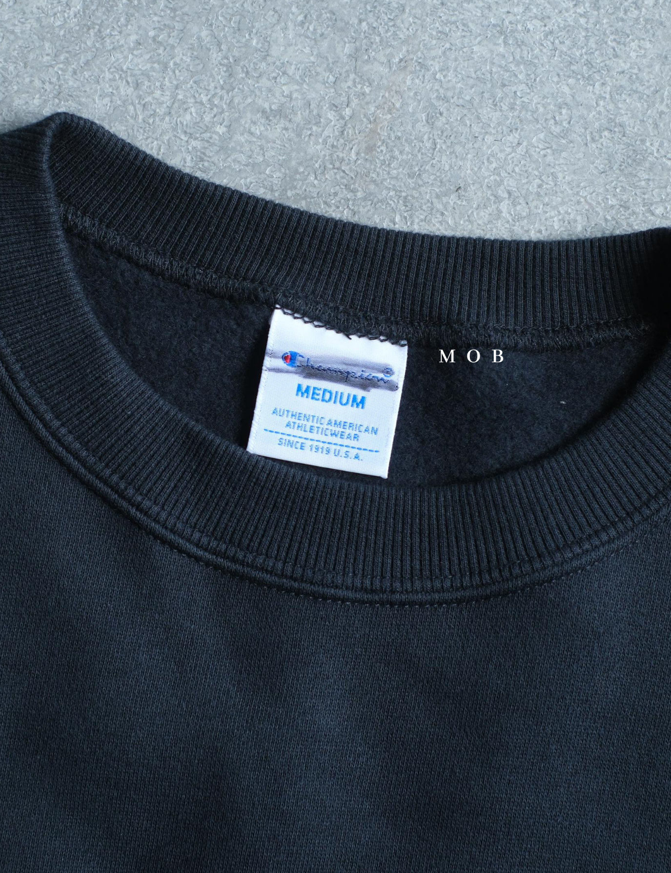 CHMPSW1201C C Small Logo Sweatshirt Midnight Navy