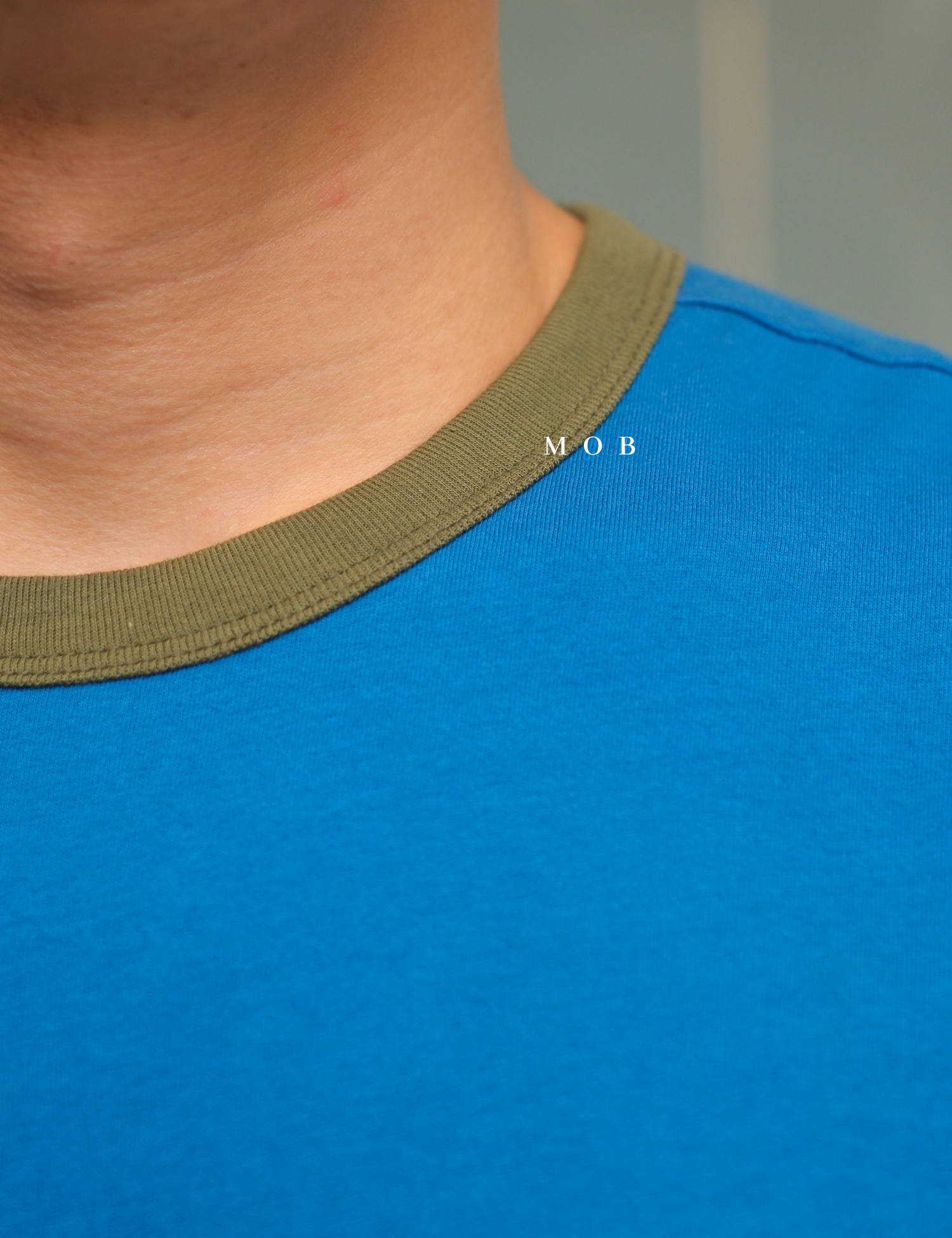 CHMPSST2012B Patchwork Blue/Stabilo/Army Applique Logo Tee