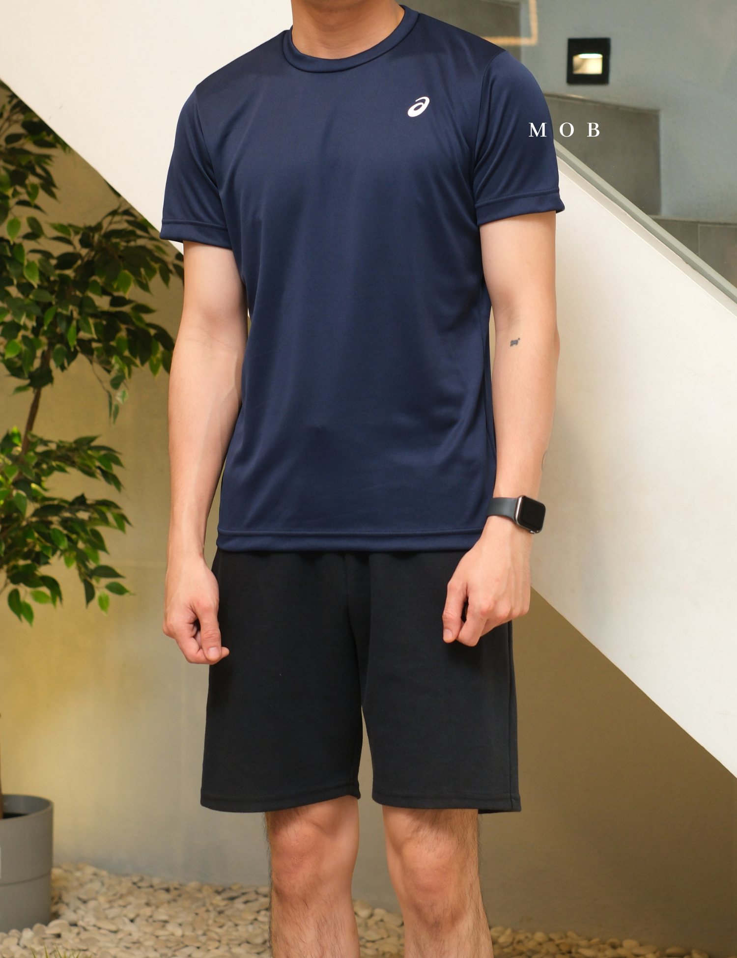 ASSST06005B Small Logo SS Tee Navy