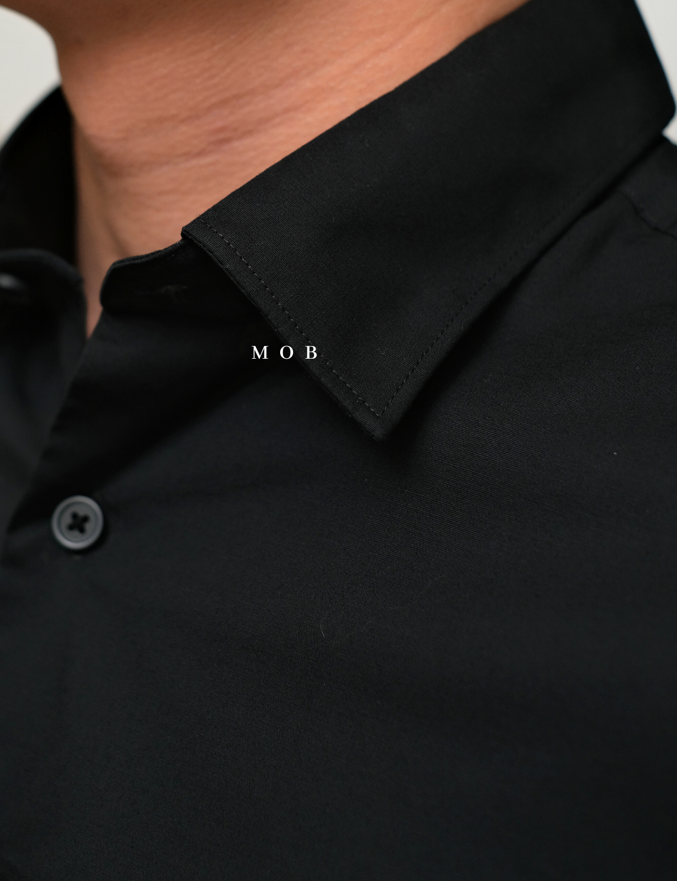 EXLSS01001 MODERN Stretch 1MX LS Shirt Black