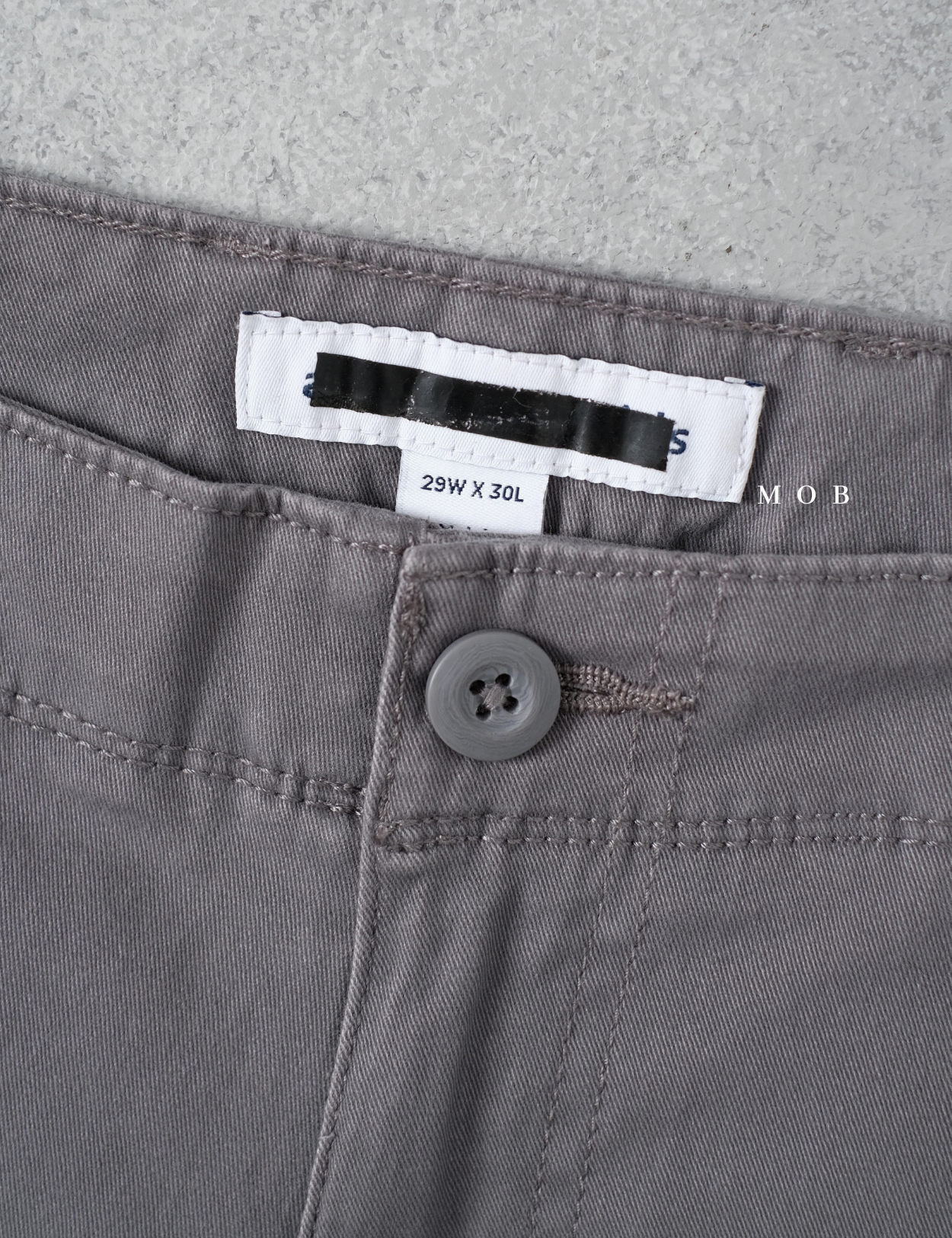 AZEPT05002 Straight Fit Cargo Pants Grey 