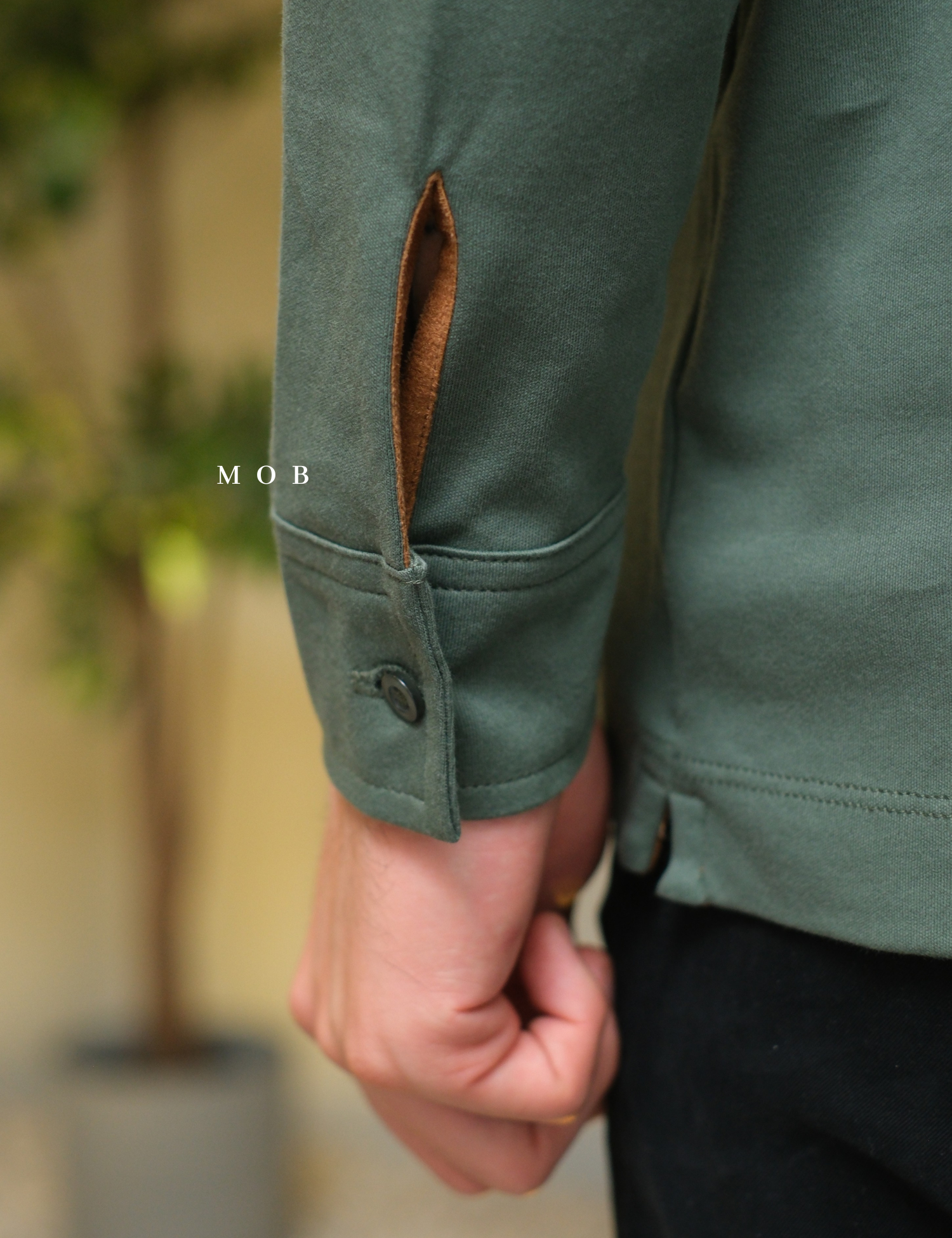 ARK01LSP021 Gentle Polo LS Shirt Sage Green