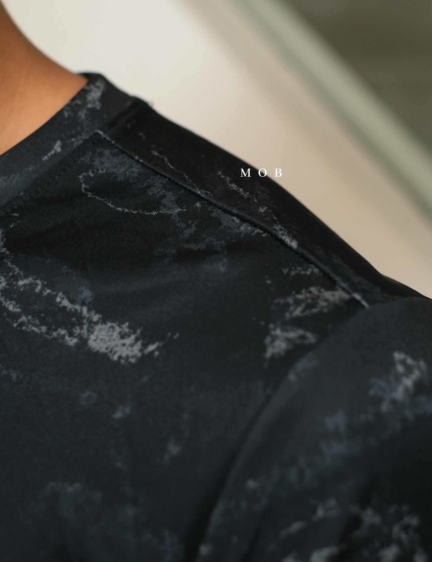 HMSST04002 DryMove SS Tee Black Marbled
