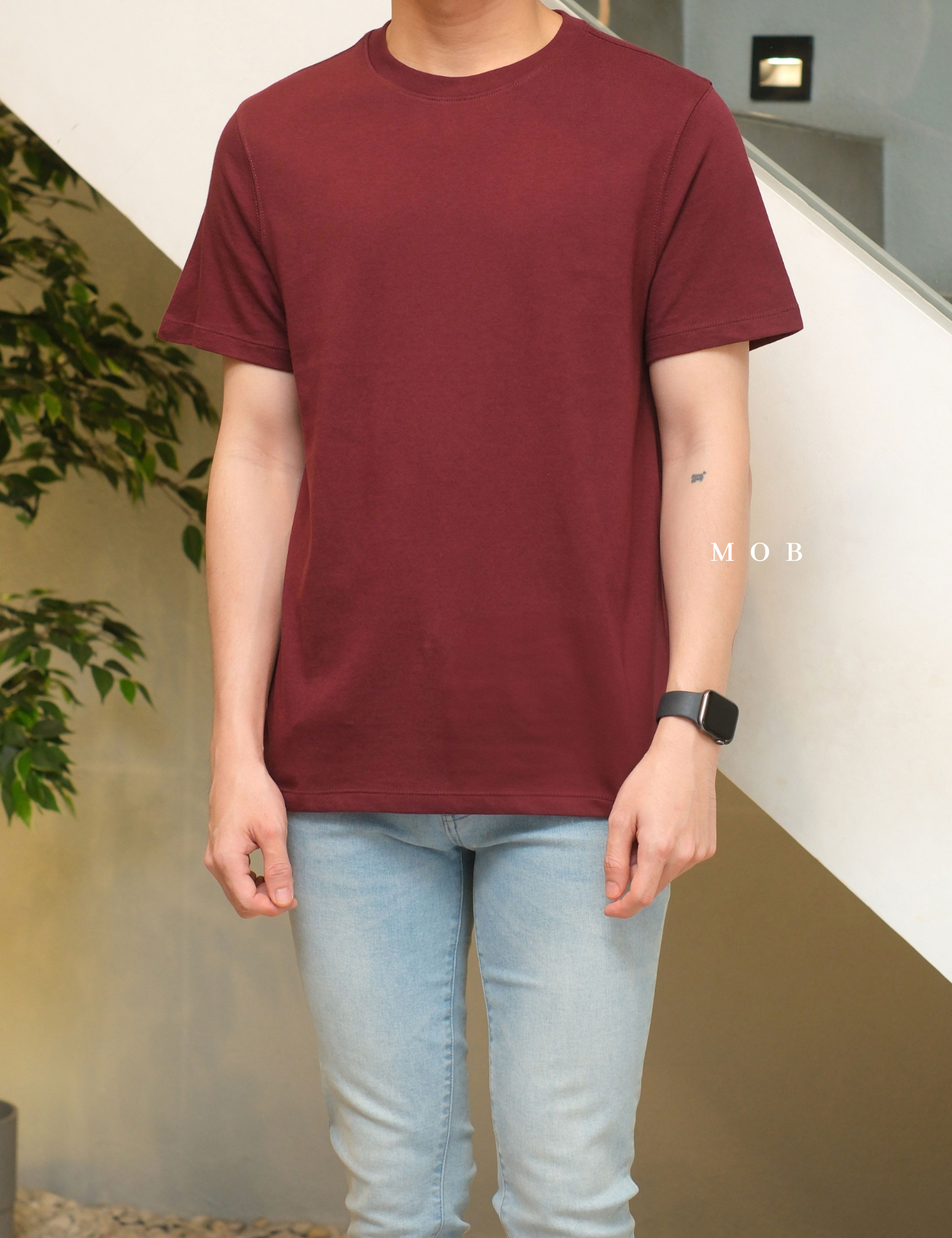 GFW01SST001-006 Every Wear SS Tee Maroon