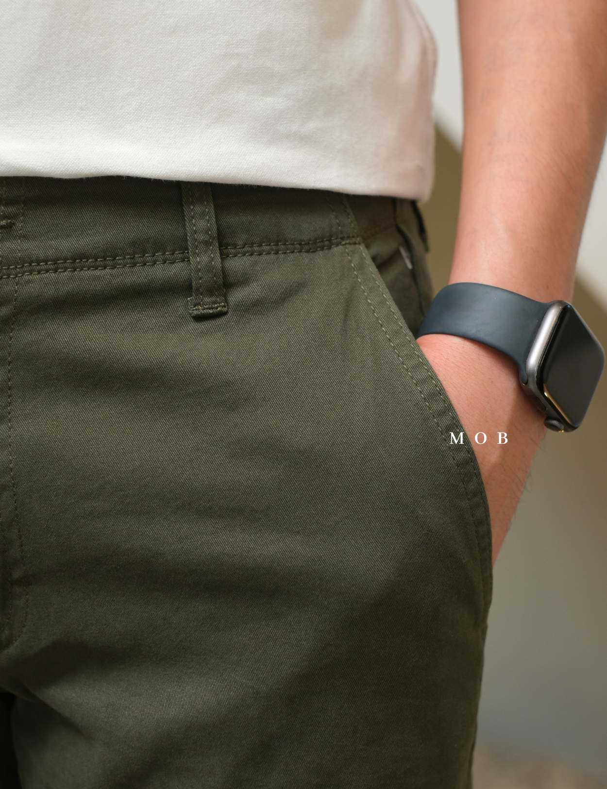 AZEPT05003 Straight Fit Cargo Pants Olive