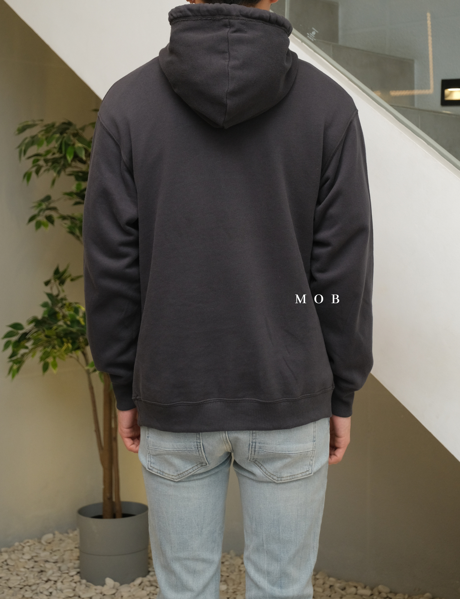 HOLLHOD01001 Eagle Montana Hoodie Charcoal 