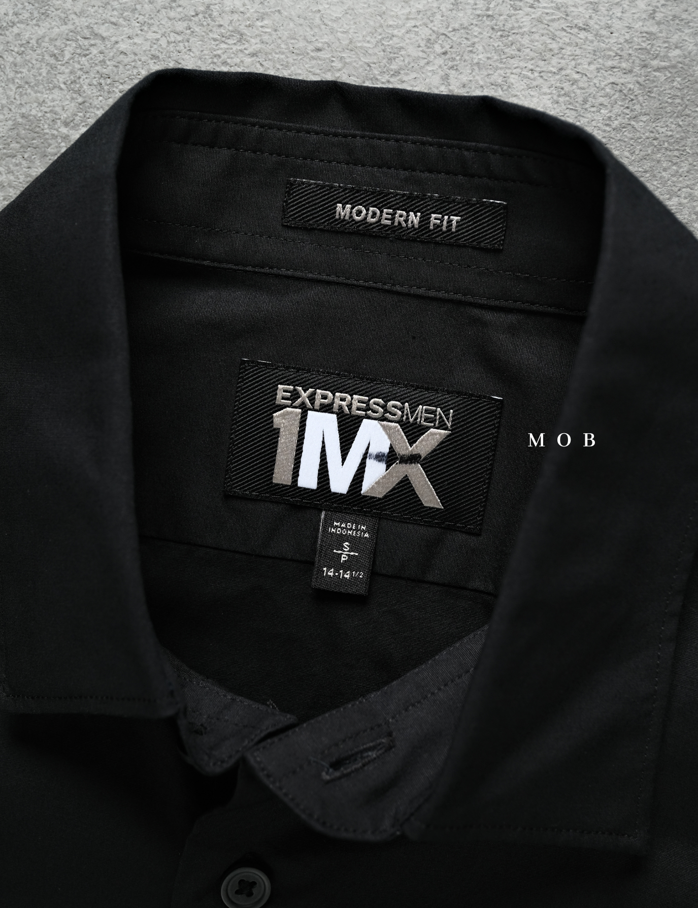 EXLSS01001 MODERN Stretch 1MX LS Shirt Black