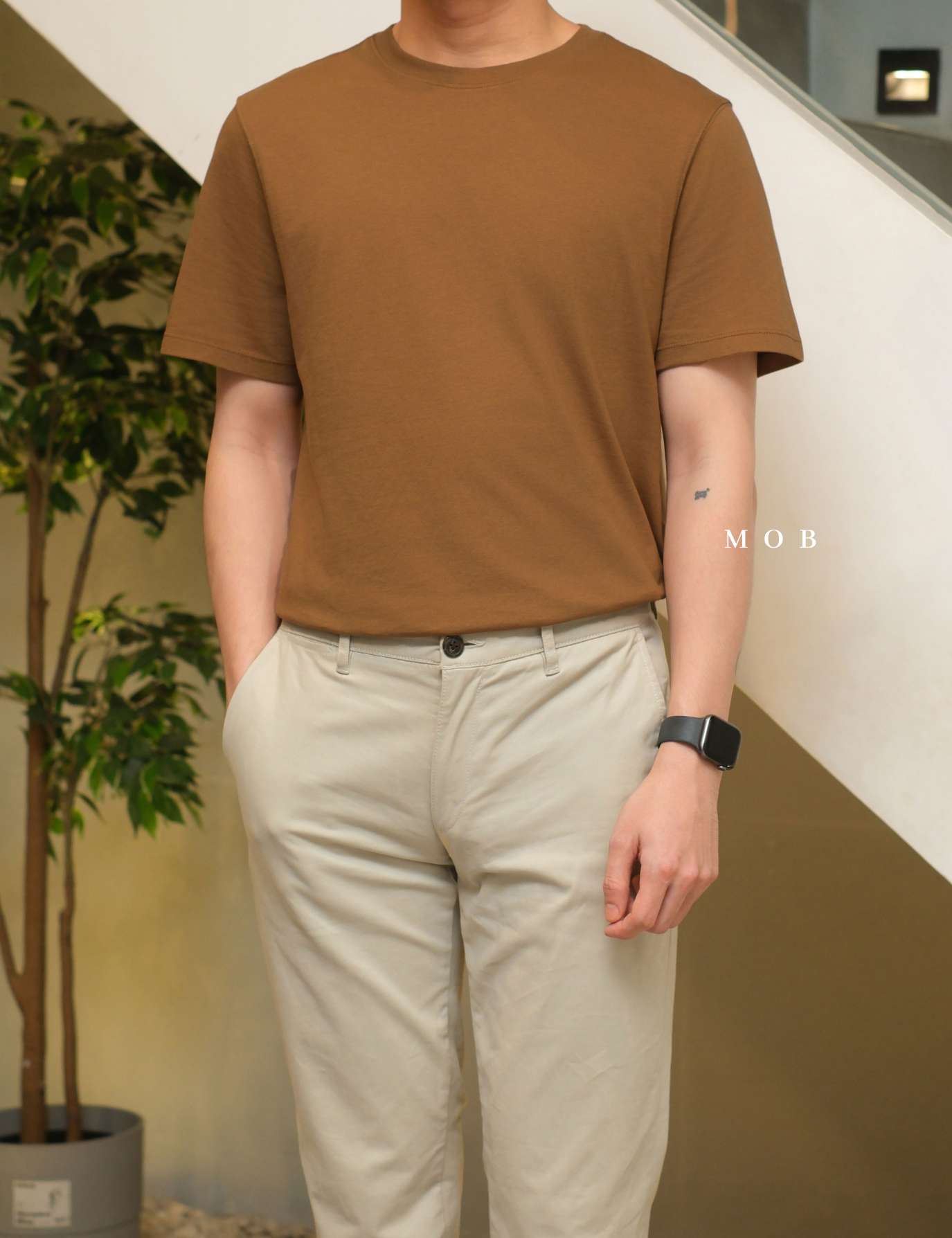 GFW01SST001-002 Every Wear SS Tee Brown