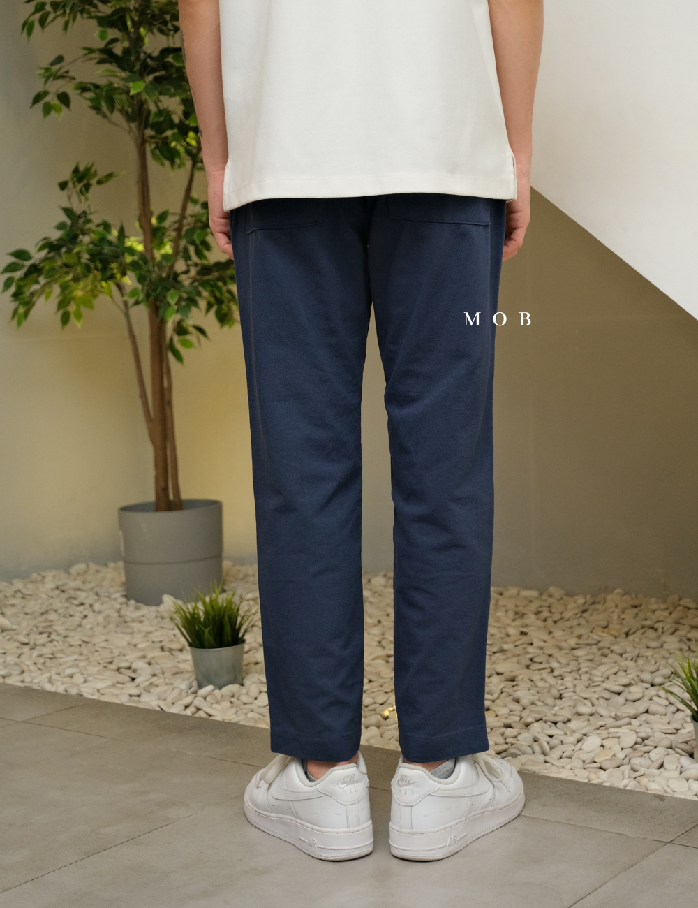 UNQPT1205C Ankle Pants Dark Blue 