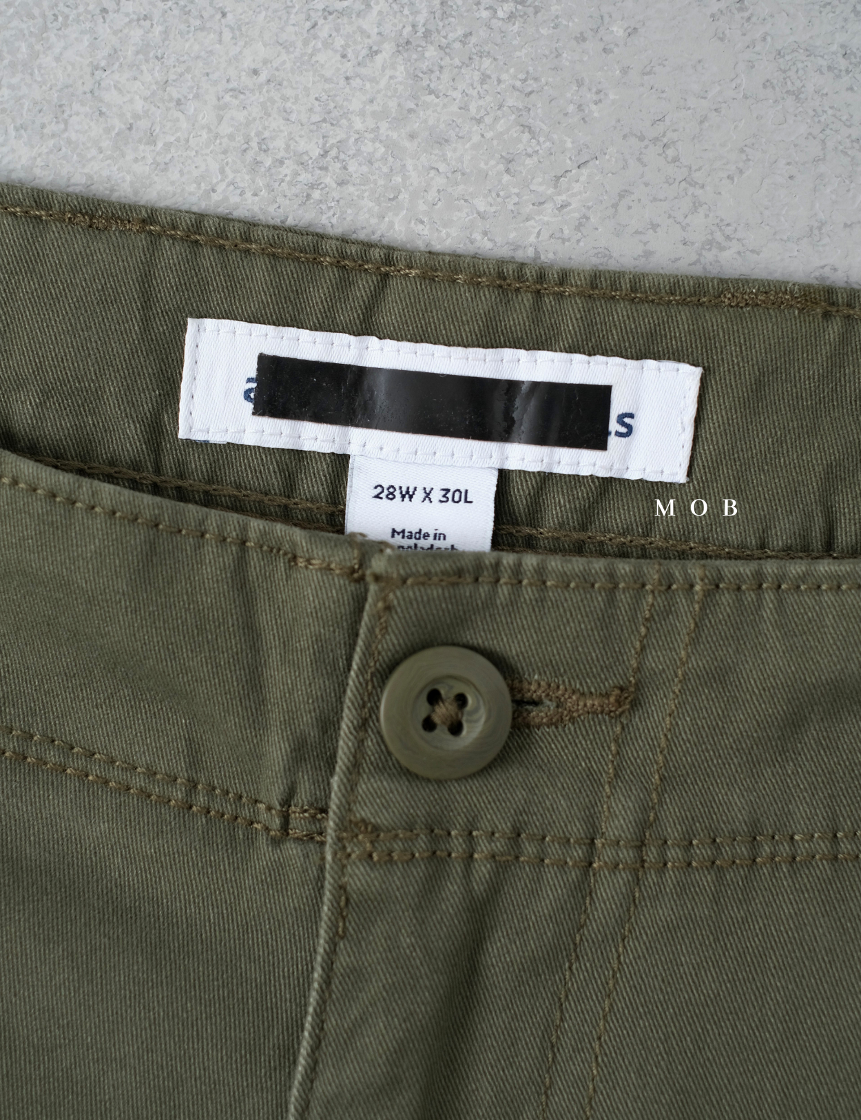 AZEPT05003 Straight Fit Cargo Pants Olive