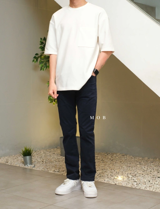 Image of F&TPT04005 365 Straight Fit Pants Navy