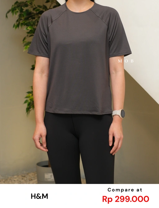 HNM01SST001-004 DryMove Mesh Sports SS Tee Grey