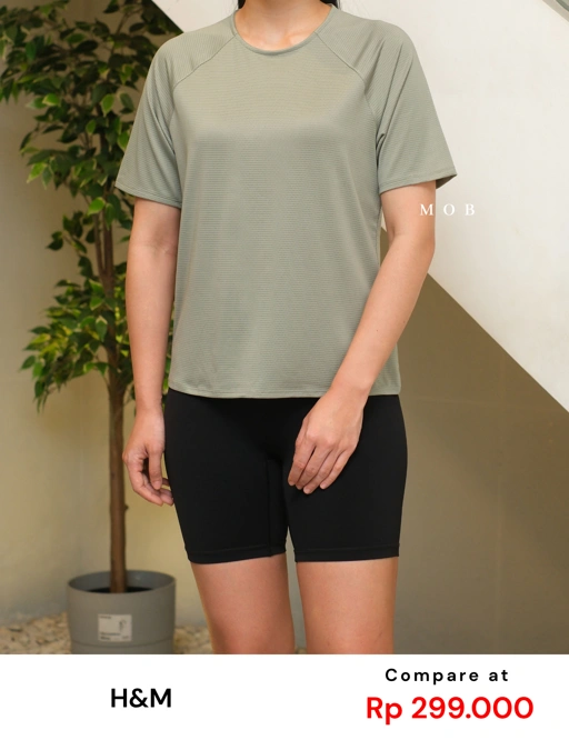 HNM01SST001-002 DryMove Mesh Sports SS Tee Sage Green