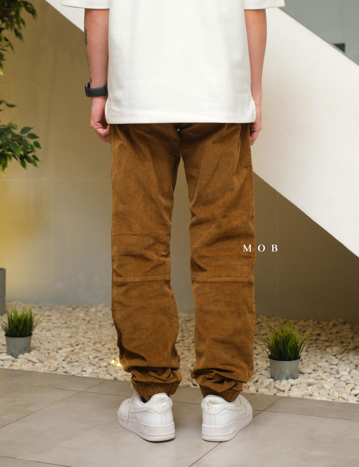 SOJP02001 Regular Corduroy Jogger Pants Brown
