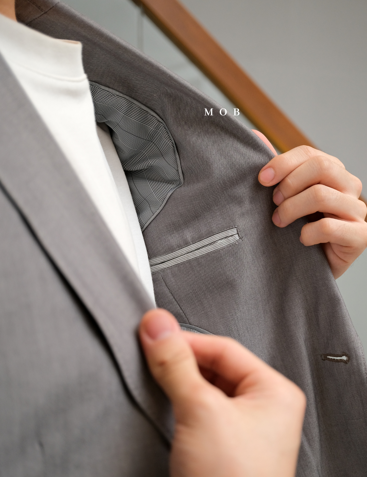 JFBZ01003A Slim Fit Blazer Grey