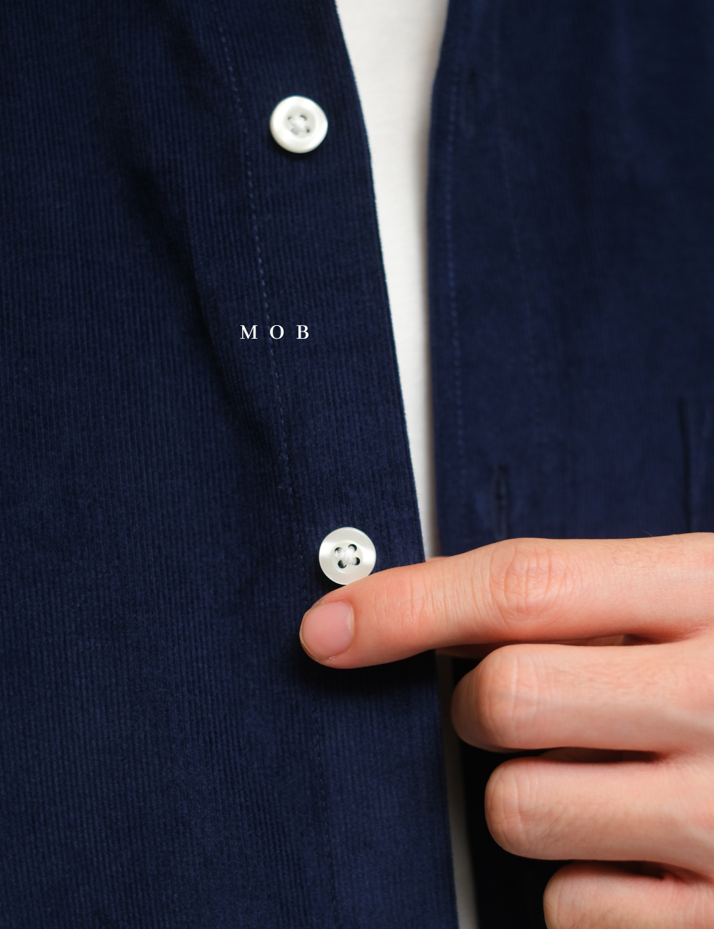 CLRLSS01001D Corduroy Shirt Jacket Navy