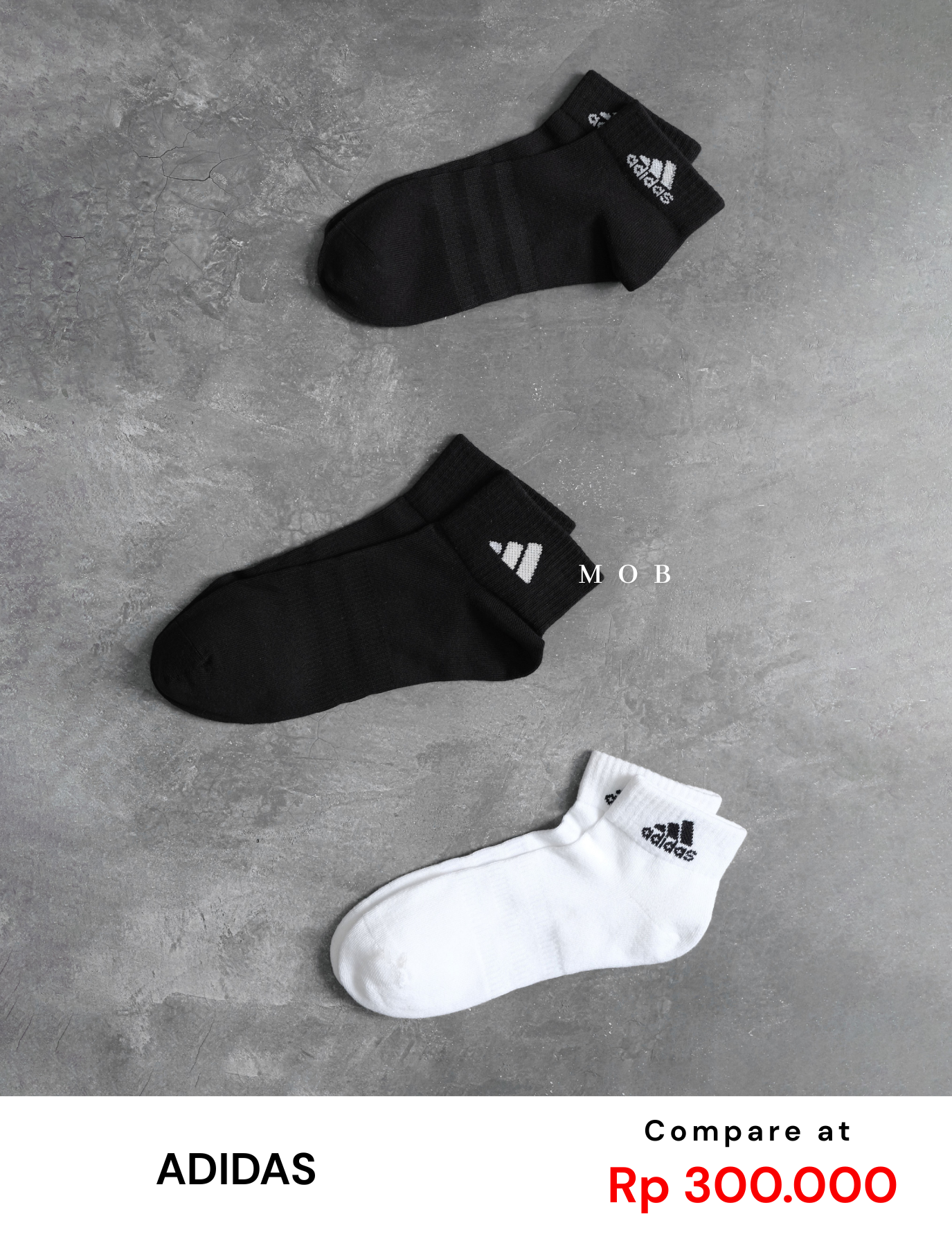 ADDSSO02001 Ankle Socks Type 1 (3 PASANG)