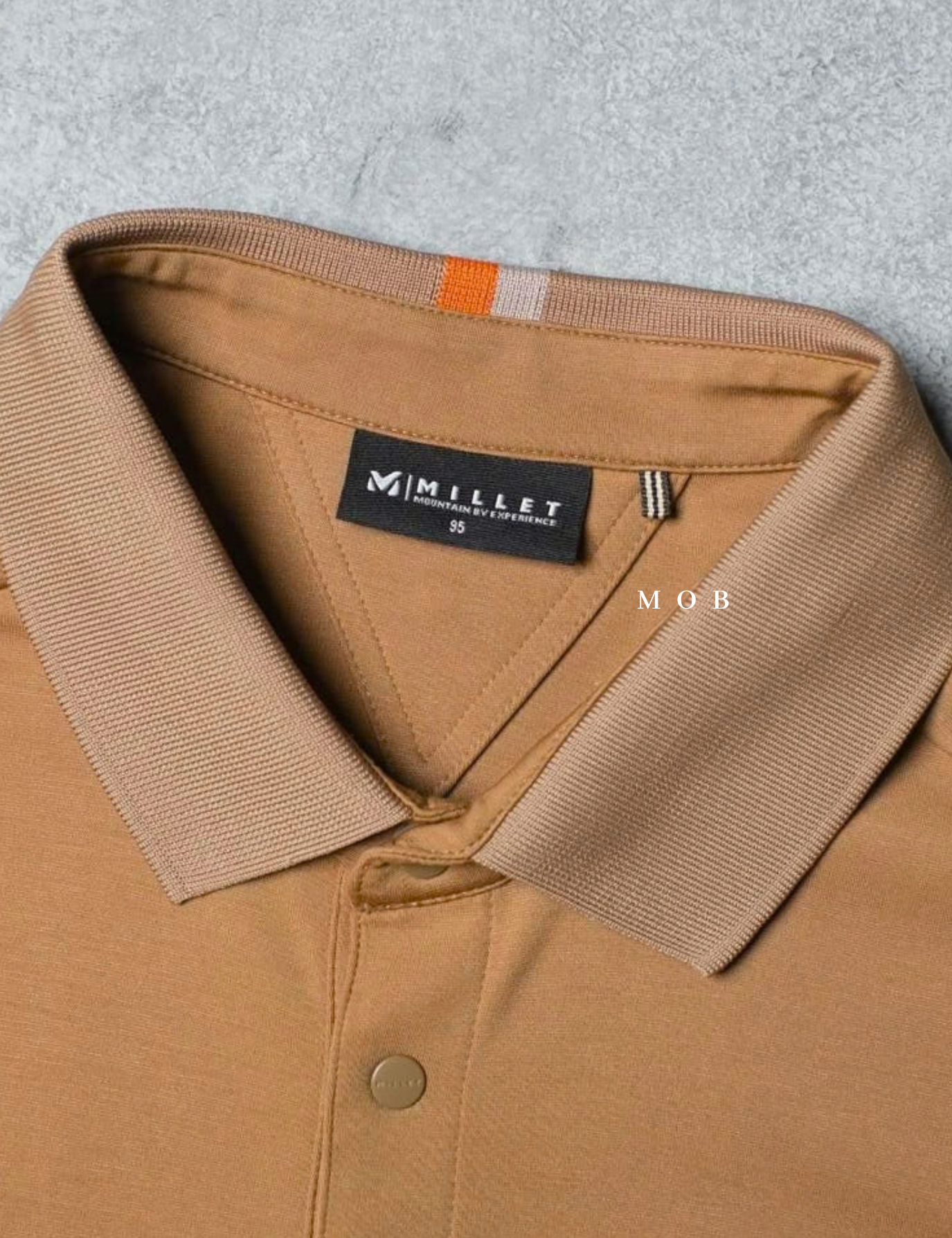 MIL01SSP001-001 Performance SS Polo Tan Brown
