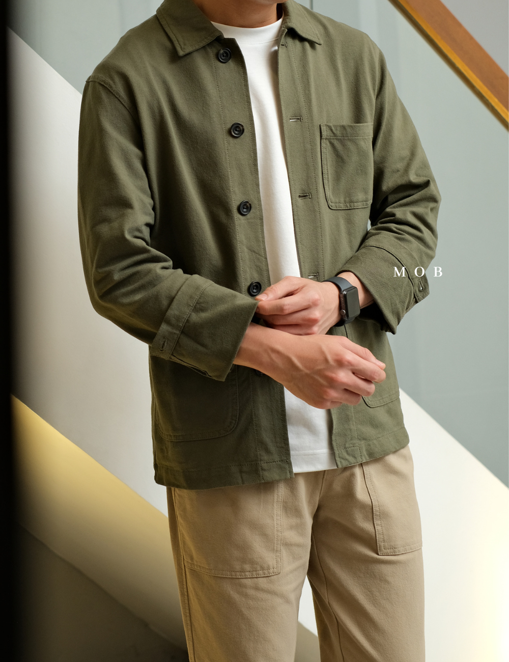 UNQJ01001A Work Jacket Olive