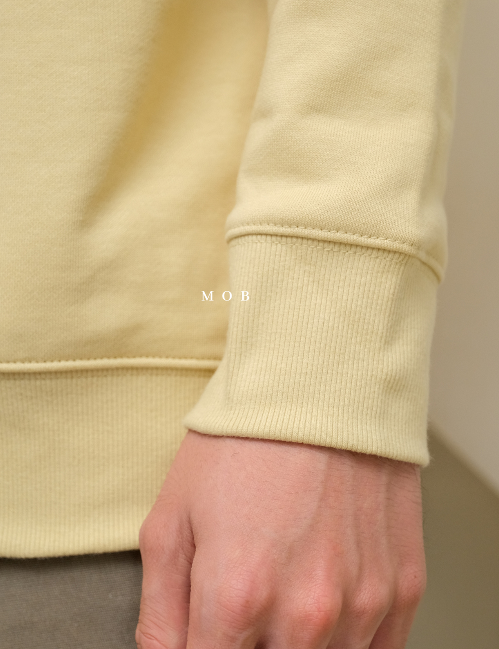 MJHOD01001 Basic Pullover Hoodie Calm Yellow