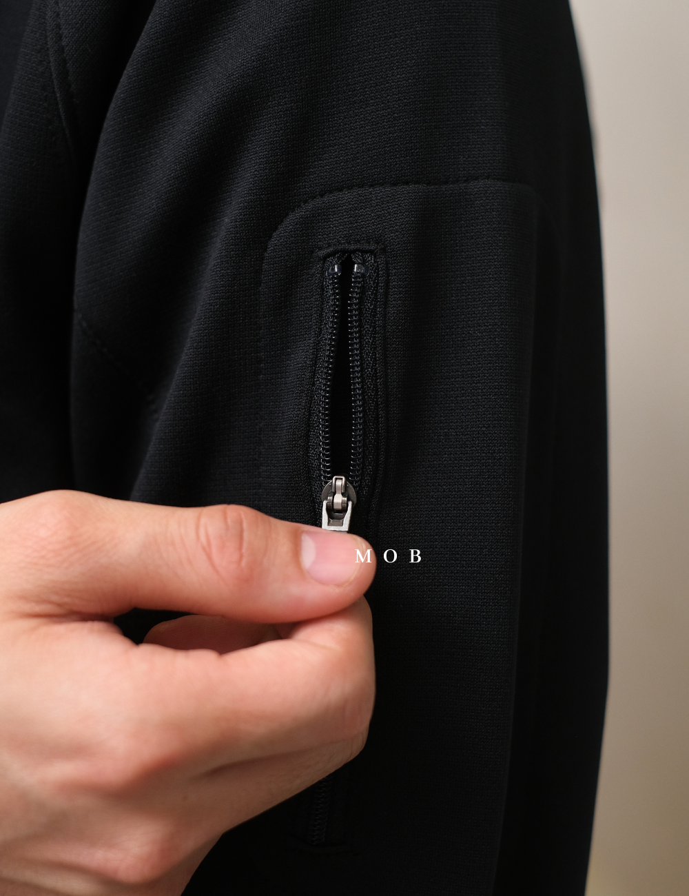 STSW04001 Basic Quarter Zip Sweatshirt Black