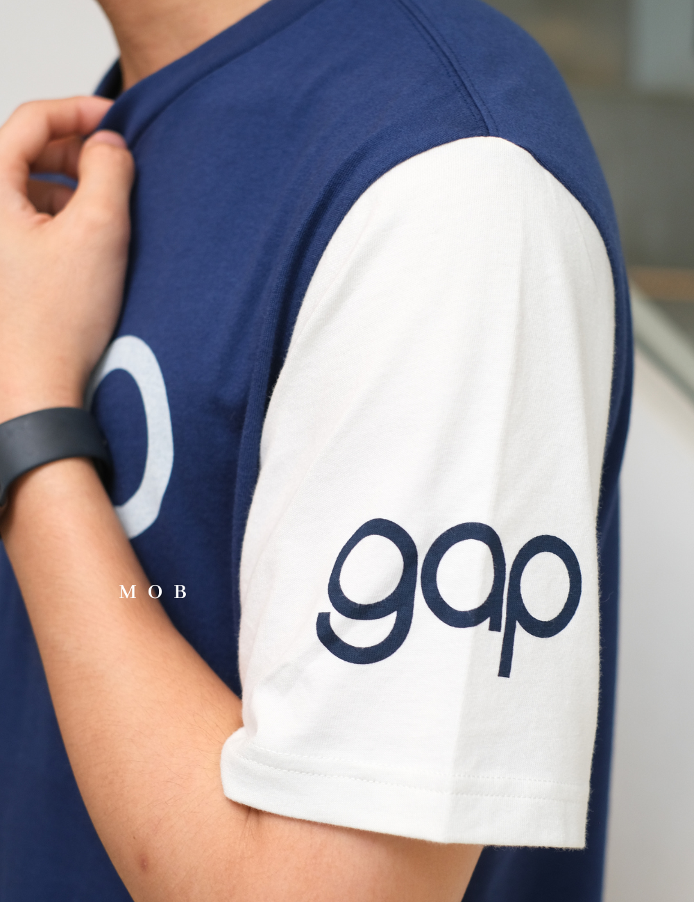 GPSST1901 Colorblock Logo SS Tee Blue