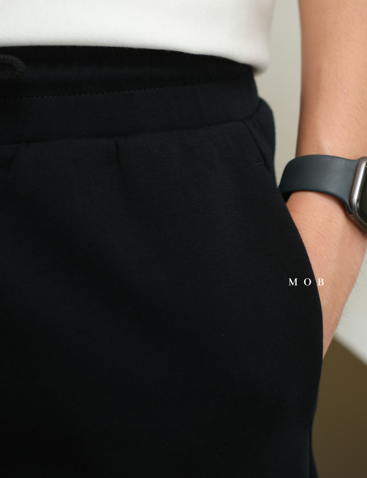 MODSR01001A Regular Pull On Track Shorts Black