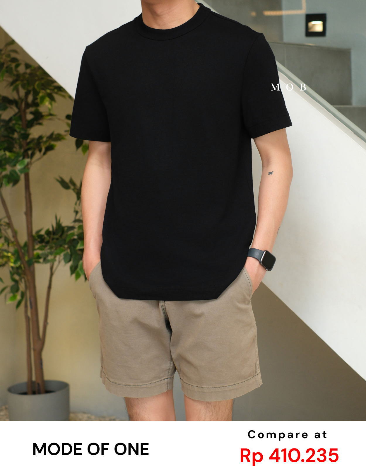 MODSST01001B Basic SS Tee Black