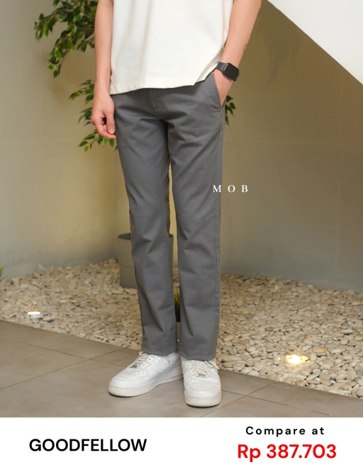 Image of GFPT03001A Slim Fit Hennepin Chino Pants Grey