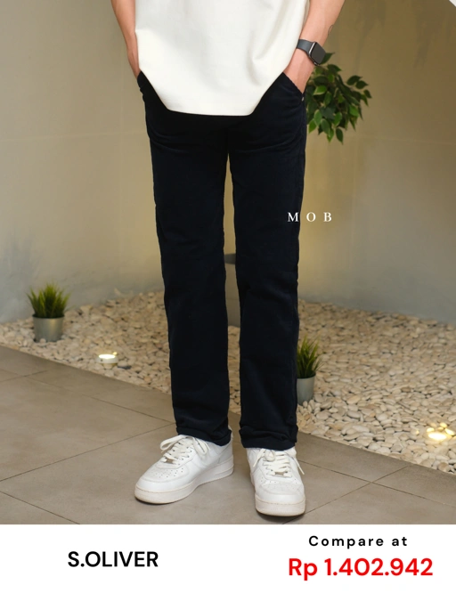 Image of SOPT03002 Regular Corduroy Pants Navy